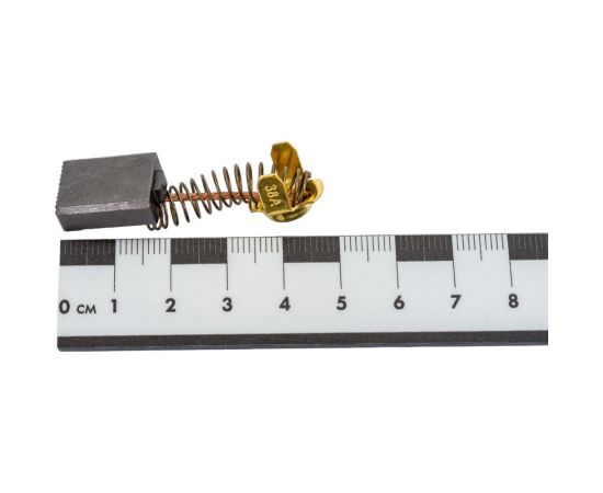 Комплект угольных щеток для электроинструмента Hitachi (пружина, пятак-уши), 7x13x17 мм, 2 шт COFRA SDH-34639 – изображение 2