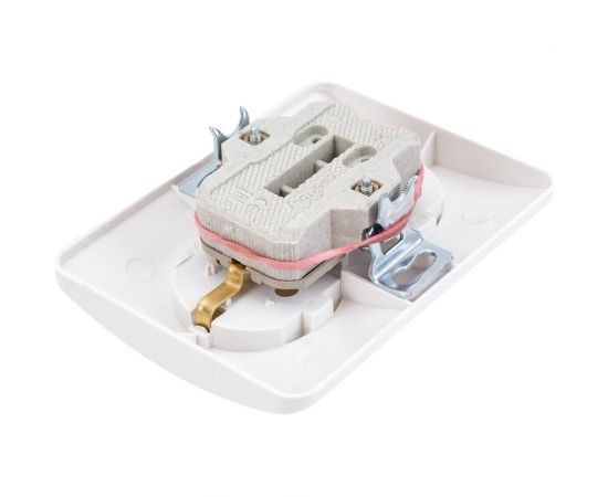 Розетка Smartbuy 2-местная с заземлением 16А белая, керамика Марс SBE-02w-16-S2-Z-c – изображение 2