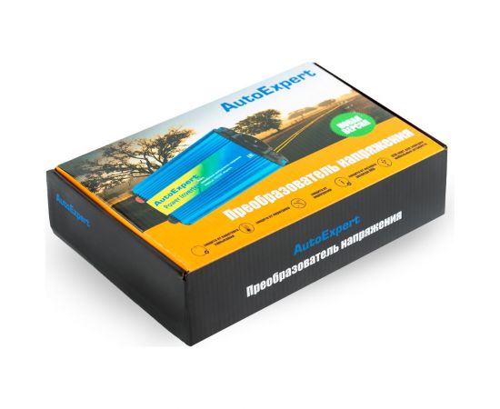 Автомобильный интвертер AutoExpert 800W, преобразователь напряжения с 12 на 220V A800 – изображение 2