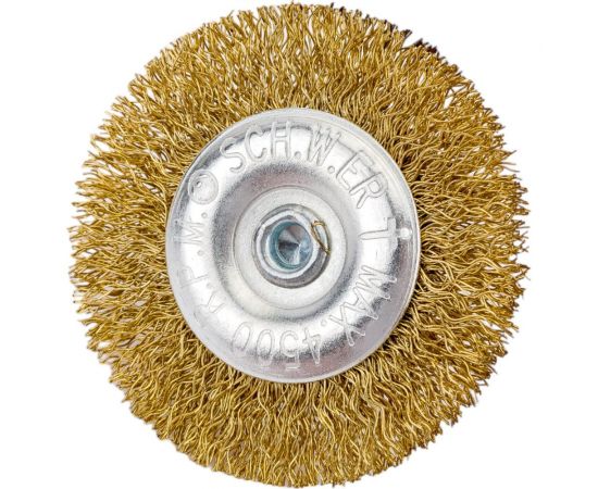 Щетка радиальная плоская (60 мм; латунированная проволока 0.3 мм) для дрели SCH.W.ERT 4001008 