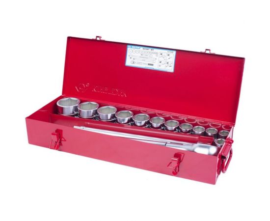 Набор торцевых головок с принадлежностями (3/4"", шестигранные, 21-50 мм, 16 предметов) KING TONY 6316MR 