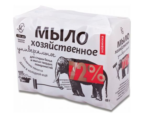 Хозяйственное мыло НЕВСКАЯ КОСМЕТИКА 72 комплект 4 шт х 100 г , в упаковке, 11421 600892 