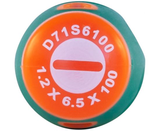 Стержневая шлицевая отвертка Jonnesway D71S6100 ANTI-SLIP GRIP, SL6.5x100 мм 49954 – изображение 6