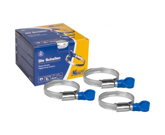 Хомут с ключом KRAFT 32-50 мм, уп. 25 шт. KT 880507 – изображение 2