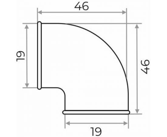 Уголок Сантис 90 3/4"" вр, чугун 000747 – изображение 2