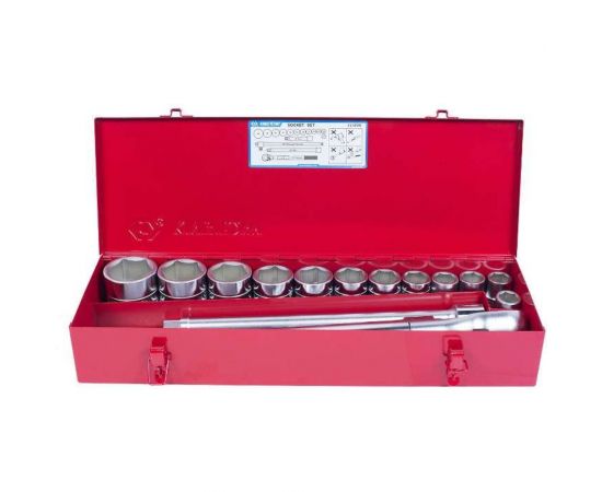 Набор торцевых головок с принадлежностями (3/4"", шестигранные, 21-50 мм, 16 предметов) KING TONY 6316MR – изображение 3