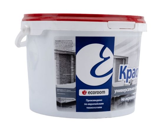 Фасадная резиновая краска ECOROOM RAL 5024 пастельно-синий, 2.4 кг Е-Кр -3582/5024 – изображение 4