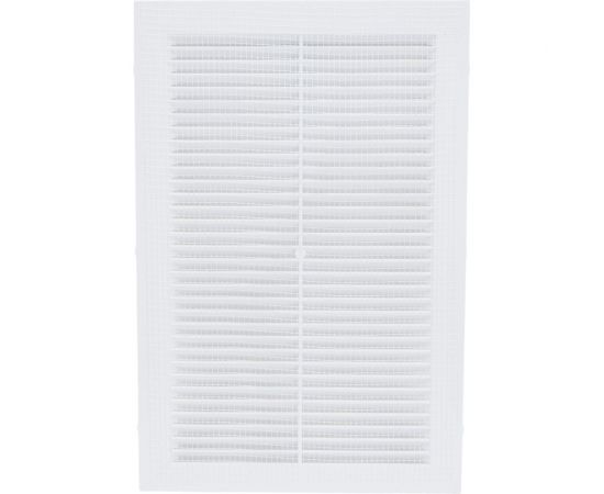 Решетка неразъемная с москитной сеткой (200x300 мм; белая) TDM SQ1807-0090 – изображение 2