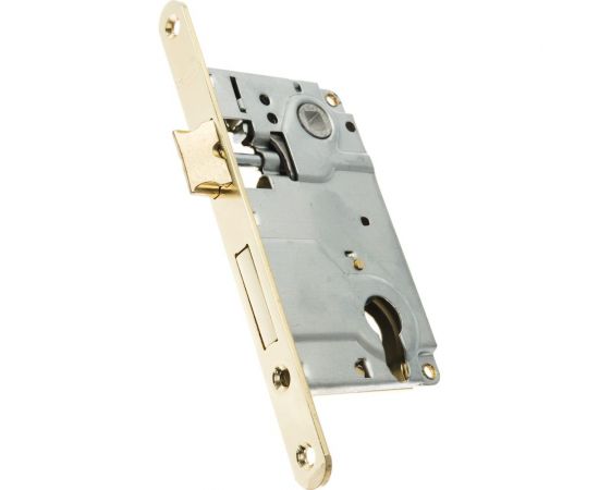 Врезной замок РЕНЦ 85х50 мм, латунь блестящая INLBB 8550-2/1 PB – изображение 4