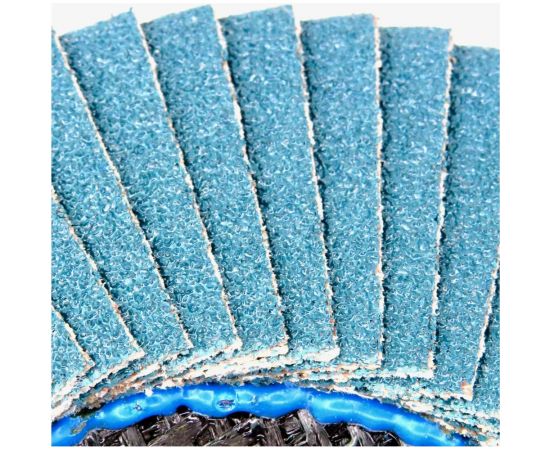 Круг лепестковый торцевой Planet-Mars z конический 125x22.23 мм, Р60, цирконий Sait 41606 – изображение 2