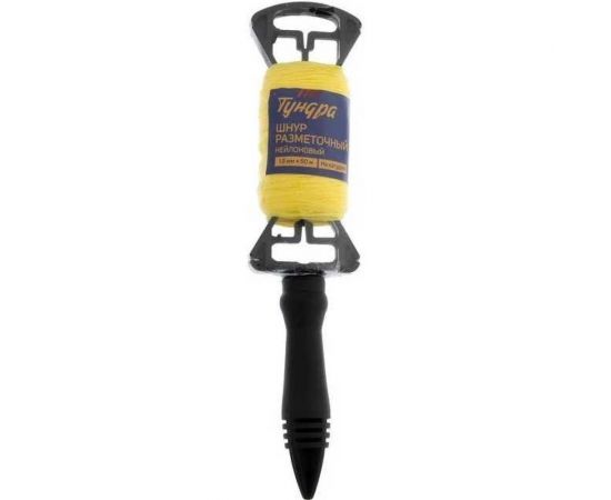 Нейлоновый разметочный шнур ТУНДРА на катушке, 1.5 мм х 50 м 5308241 – изображение 2
