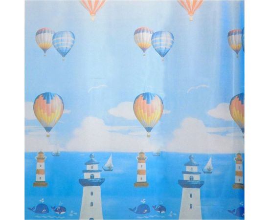 Штора для ванной Сантис peva pv-119 (маяк) 54 gsm 180x180 см 038706 – изображение 2