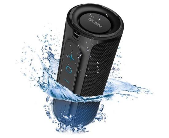 Портативная колонка SVEN АС PS-300 черная, 24 Вт, Waterproof (IPx7), TWS, Bluetooth, 2000 мА*ч SV-021221 – изображение 9