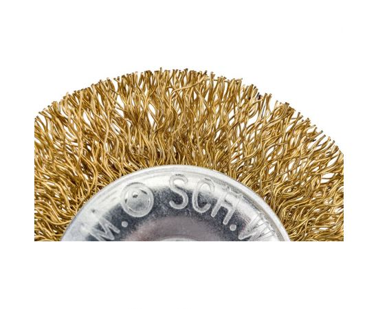 Щетка радиальная плоская (60 мм; латунированная проволока 0.3 мм) для дрели SCH.W.ERT 4001008 – изображение 2