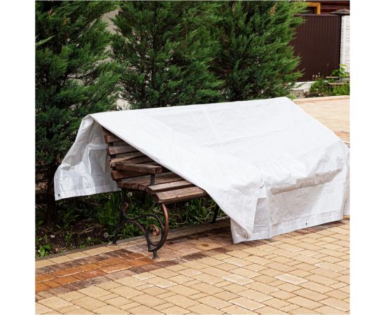 Тент универсальный укрывной 4x6 м, полипропилен 60 г/м2, с люверсами ООО Миротент ЦБ-00033419 – изображение 3