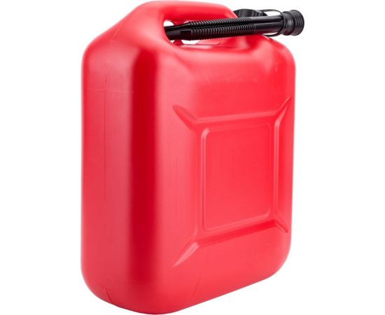 Канистра 20 л, красная для топлива в комплекте с крышкой и лейкой 3ton 55299 – изображение 3