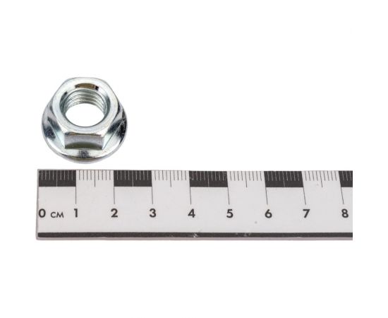 Гайка Метиз-Эксперт М12 с фланцем оц DIN 6923 уп. 100 шт. БП-00025114 – изображение 2