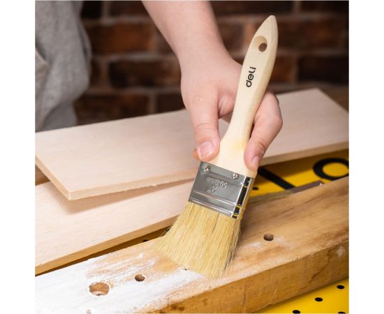 Малярная кисть DELI dl509102 с деревянной ручкой, 50.88 мм 104531 – изображение 4