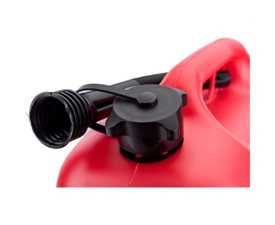 Канистра 20 л, красная для топлива в комплекте с крышкой и лейкой 3ton 55299 – изображение 7