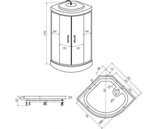 Душевая кабина ERLIT ER3508P-C3-RUS – изображение 2