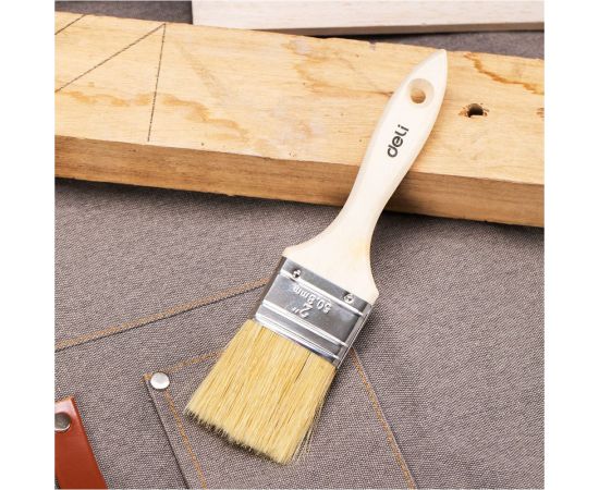 Малярная кисть DELI dl509102 с деревянной ручкой, 50.88 мм 104531 – изображение 9