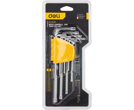 Набор шестигранных ключей DELI TORX DL3091 98335 – изображение 8