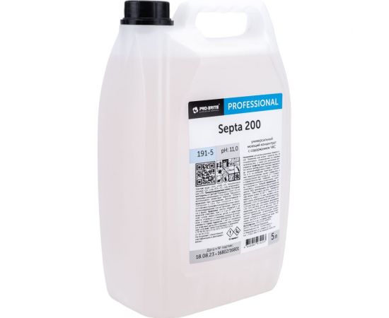 Универсальный моющий концентрат Pro-Brite Septa 200 с содержанием ЧАС, 5 л 191-5 
