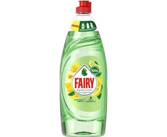 Средство для мытья посуды FAIRY Pure & Clean Бергамот и Имбирь 650 мл 0001009632 