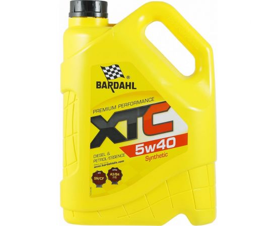 Моторное масло Bardahl XTC 5W40, синтетическое, 5 л 36163 