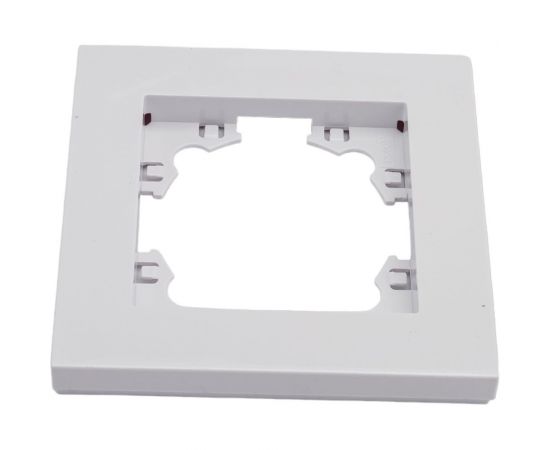 Одноместная горизонтальная рамка UNIVersal серия афина белая еврослот A0053 