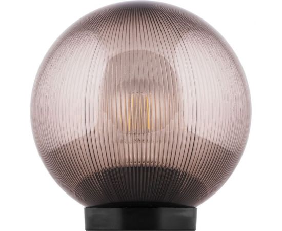 Садово-парковый светильник FERON НТУ 02-60-255 230V E27 d=250мм призма дымчатый 11568 