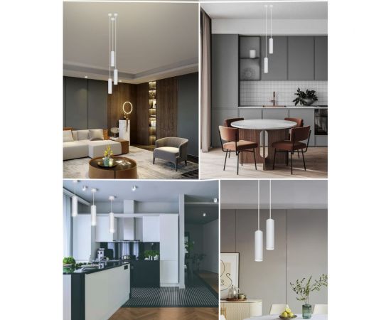 Потолочный светильник FERON ML1768 на подвесе MR16 35W 230V, белый 55x200, 48085 – изображение 5