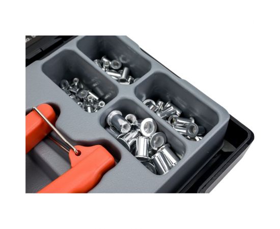 Заклёпочник FORCE резьбовой с заклёпками в ложементе 86 предметов 5861 – изображение 3