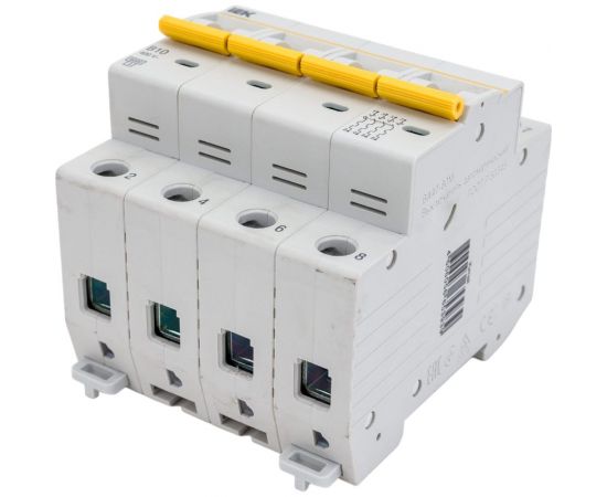 Автоматический выключатель IEK ВА47-60M 4Р 10А 6кА B MVA31-4-010-B – изображение 4