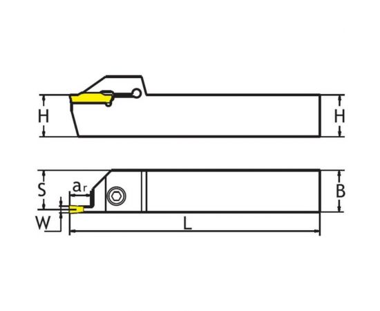 Резец/державка отрезной MGEHR2525-3 SANT 4603312182189 – изображение 2