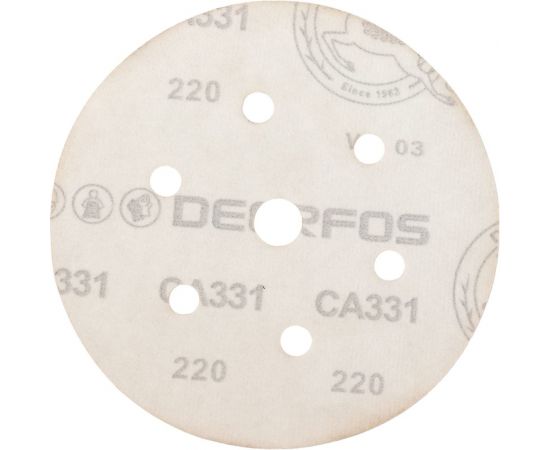 Круг шлифовальный на бумаге СА331 (150 мм; 6+1 отверстий; Р220) Deerfos 7930091773480 – изображение 3
