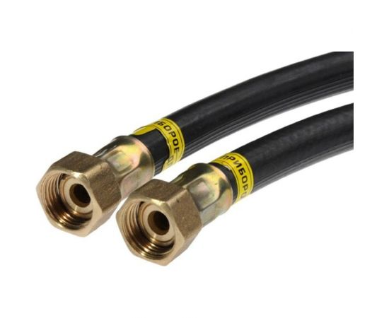 Шланг для газовых приборов РУСЛО резиновый 1,0м 1/2""вн/вн 772030 – изображение 2