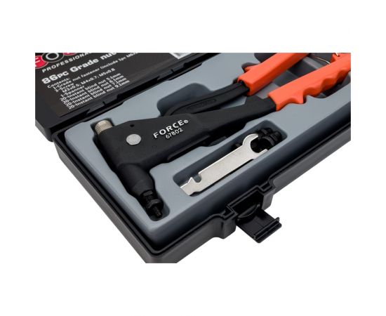 Заклёпочник FORCE резьбовой с заклёпками в ложементе 86 предметов 5861 – изображение 2