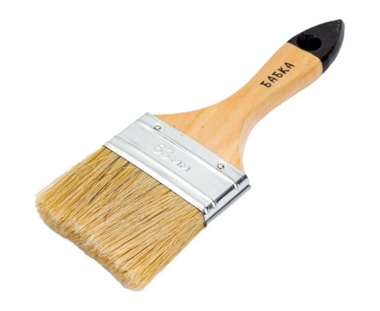 Плоская кисть 888 натуральная щетина 2,5 - 63 мм * 13 мм Сказка 0126040 – изображение 6