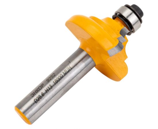 Фреза кромочная калевочная (28.6х13 мм; R 4 мм; хвостовик 8 мм) по дереву Энкор 9252 – изображение 4