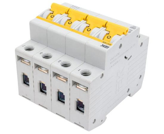 Автоматический выключатель IEK ВА47-60M 4Р 10А 6кА B MVA31-4-010-B – изображение 3