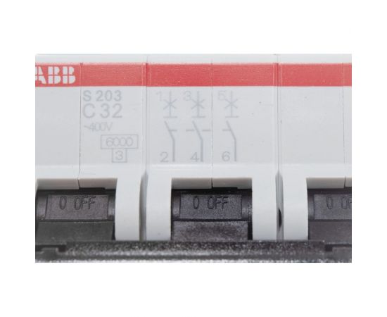 Автоматический модульный выключатель ABB 3п C S203 6кА 32А 2CDS253001R0324 – изображение 4