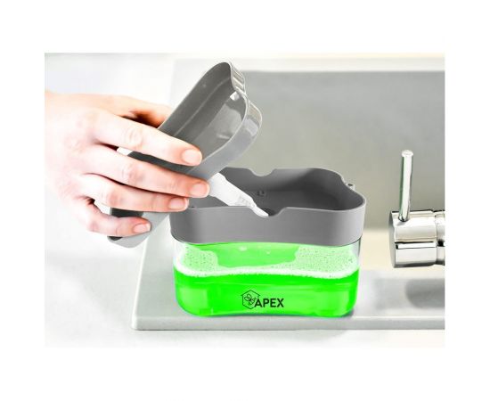 Дозатор моющего средства с подставкой для губки Apex 16026-A – изображение 5