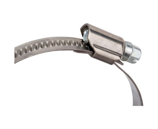 Червячный хомут CNIC 50-70/12 мм, W5 нержавеющая сталь 01E125070 52545 – изображение 2