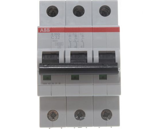 Автоматический модульный выключатель ABB 3п C S203 6кА 32А 2CDS253001R0324 – изображение 5