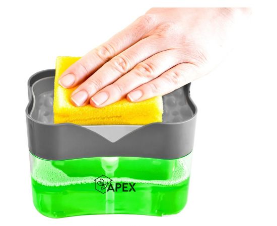 Дозатор моющего средства с подставкой для губки Apex 16026-A – изображение 4