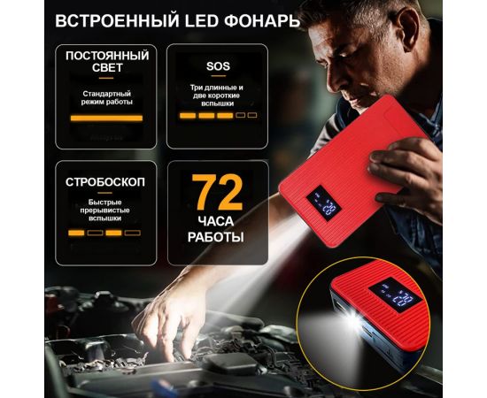 Многофункциональное пуско-зарядное устройство для автомобиля iCarTool IC-JSD08 – изображение 3