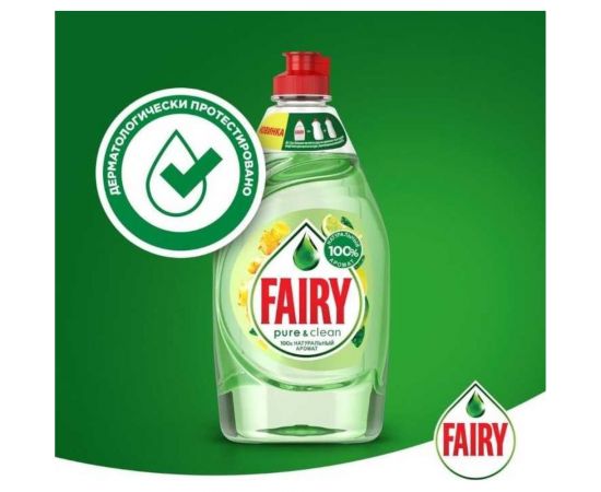 Средство для мытья посуды FAIRY Pure & Clean Бергамот и Имбирь 650 мл 0001009632 – изображение 9