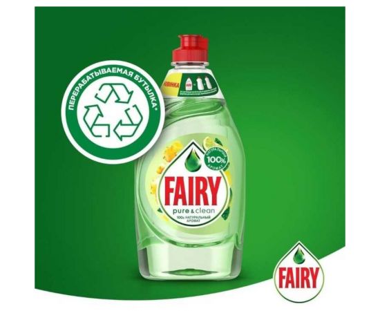 Средство для мытья посуды FAIRY Pure & Clean Бергамот и Имбирь 650 мл 0001009632 – изображение 7