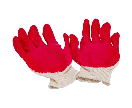 Перчатки с одинарным латексным покрытием Gigant 13 класс, красные GGL-15 